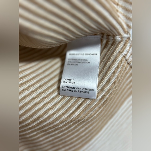 NWT Feeling Famous By Tribal Jeans Sweater Sleeveless Size Large Tan and White - Picture 8 of 13